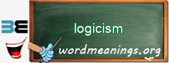 WordMeaning blackboard for logicism